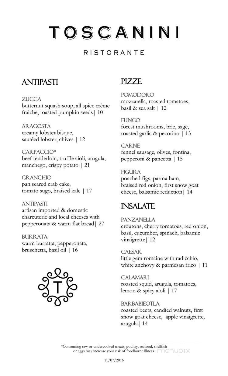 Menu page 1