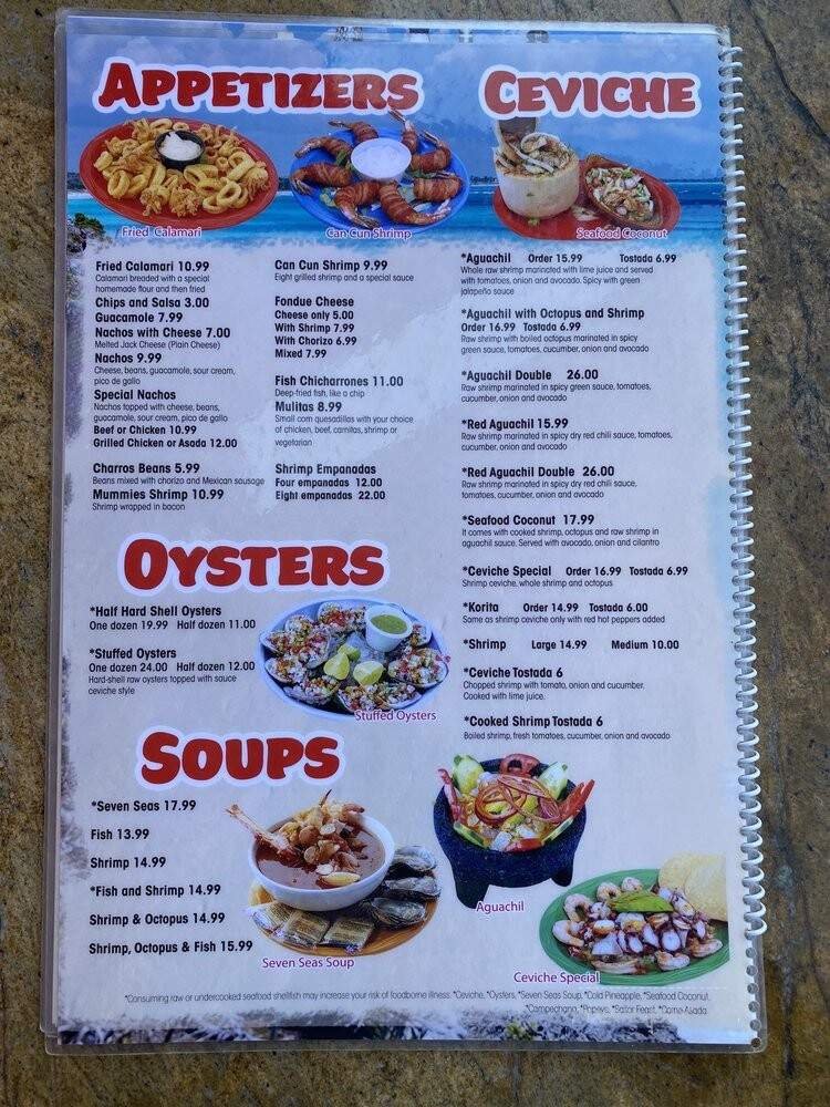 Menu page 1