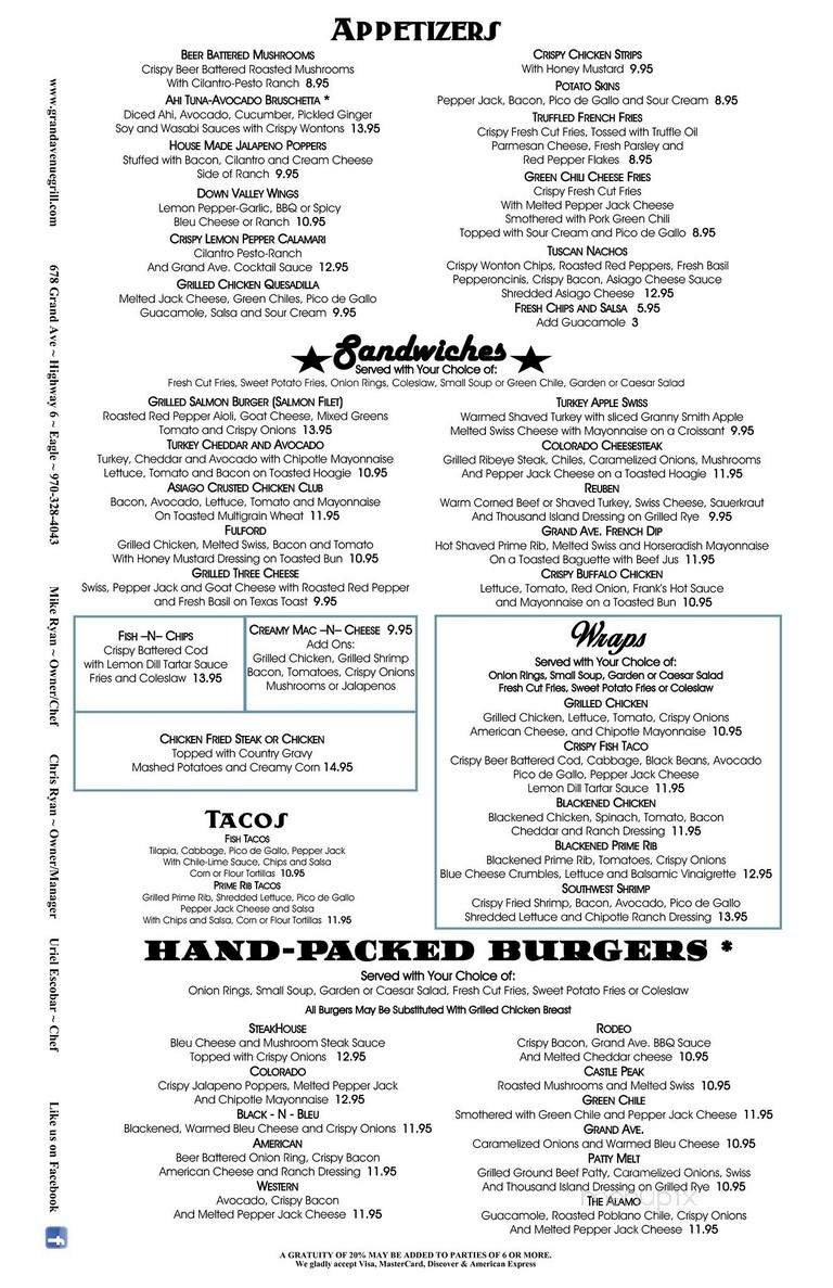 Menu page 2
