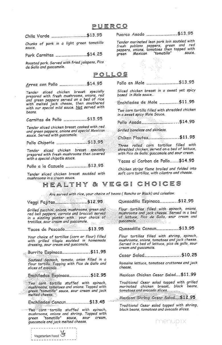 Menu page 2