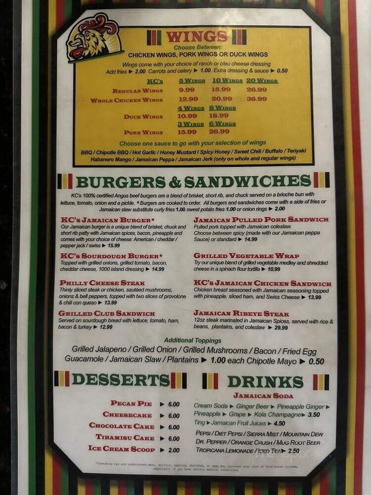 Menu page 2