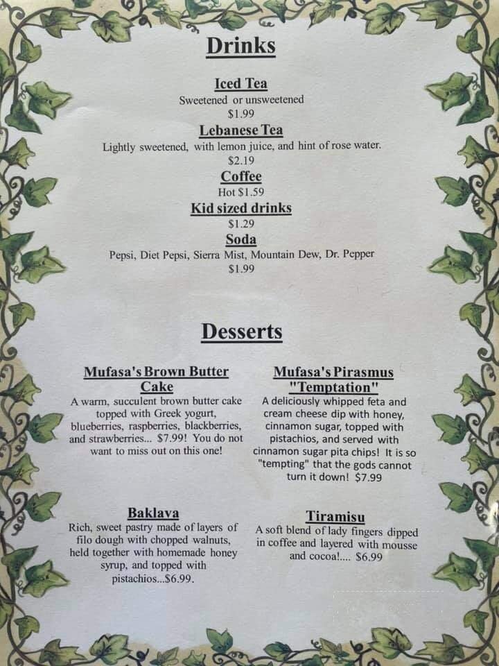 Menu page 2