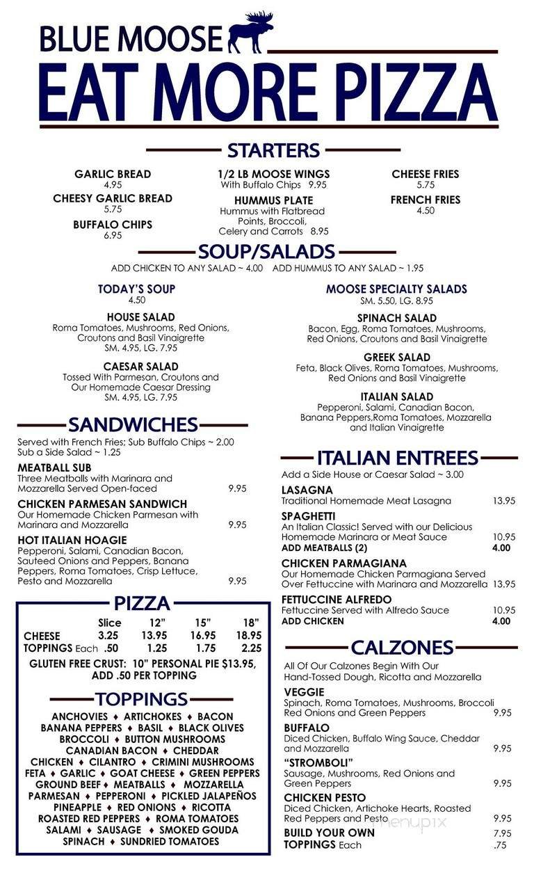 Menu page 1