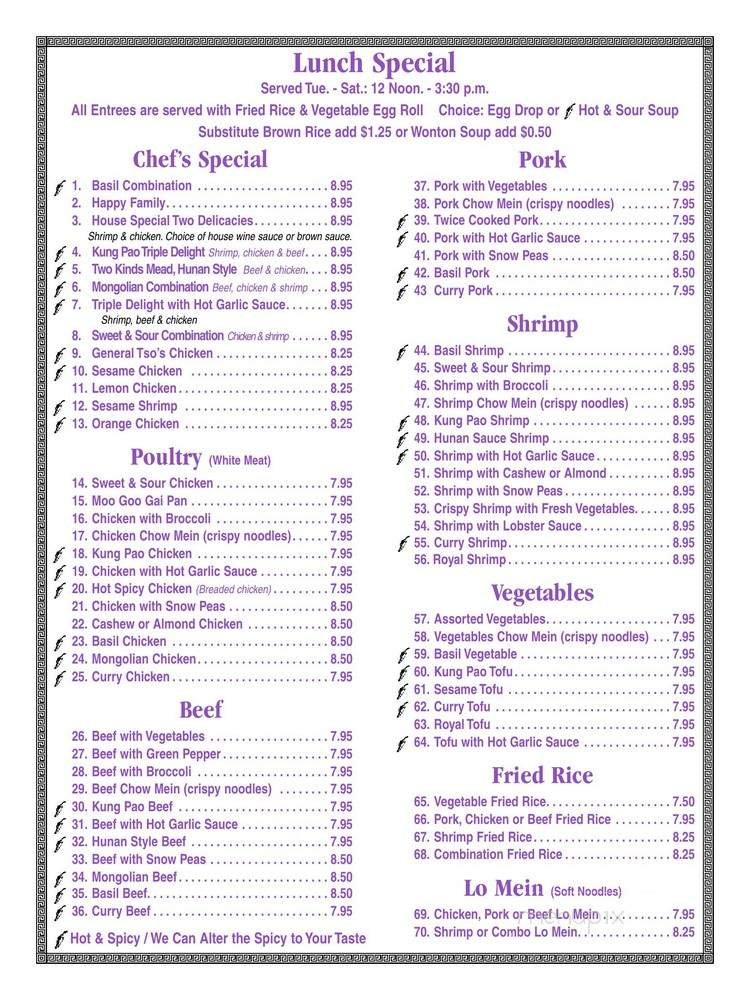Menu page 2