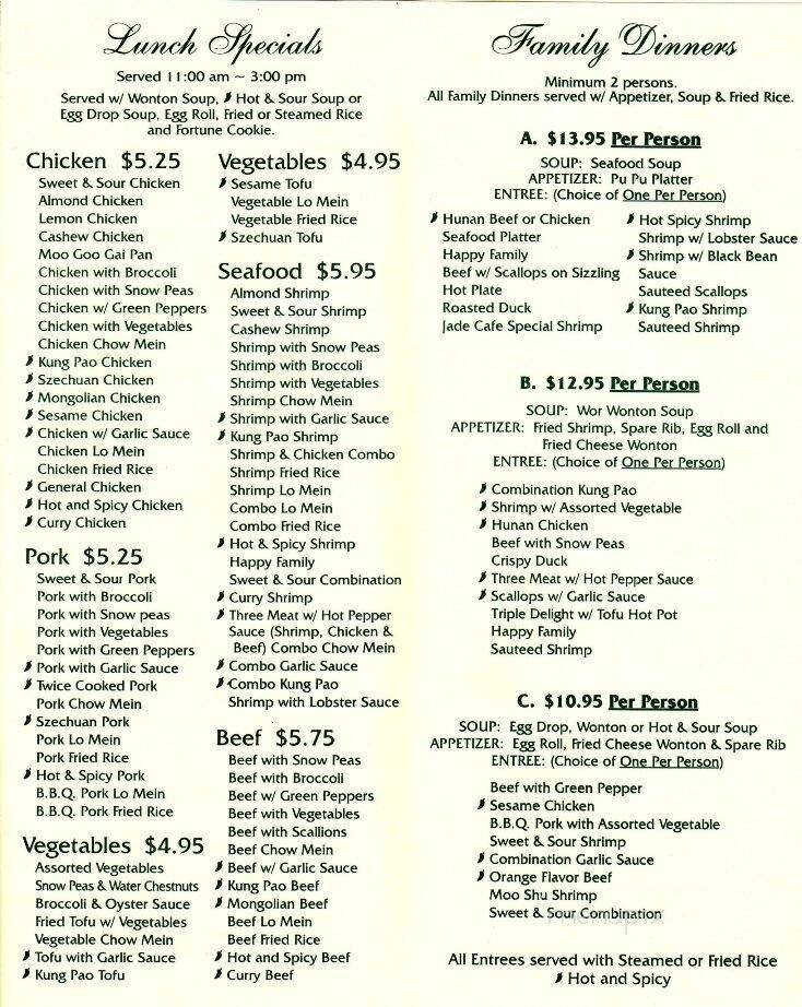 Menu page 2