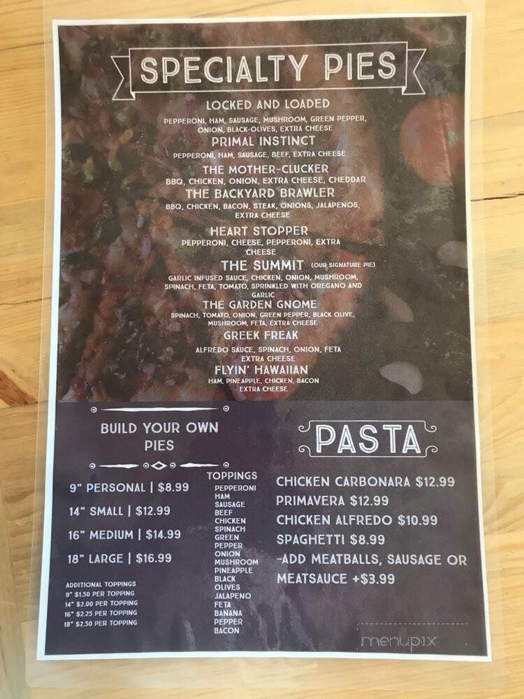 Menu page 1