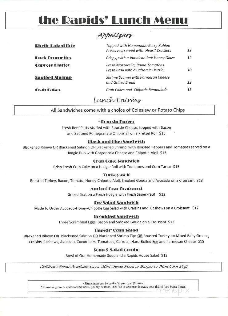 Menu page 1