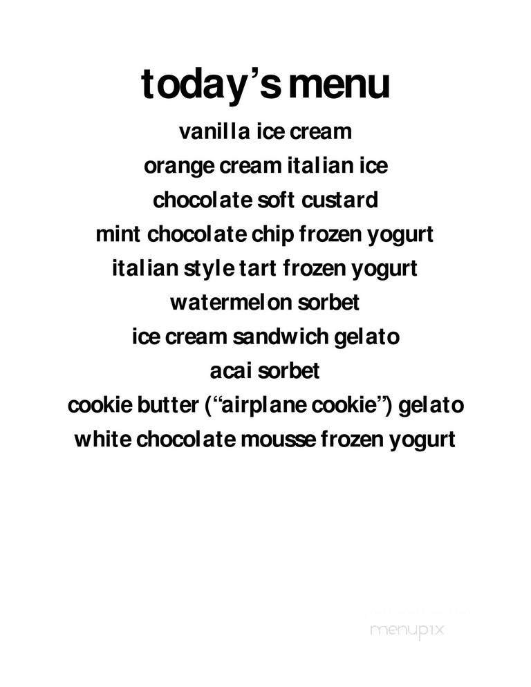 Menu page 1