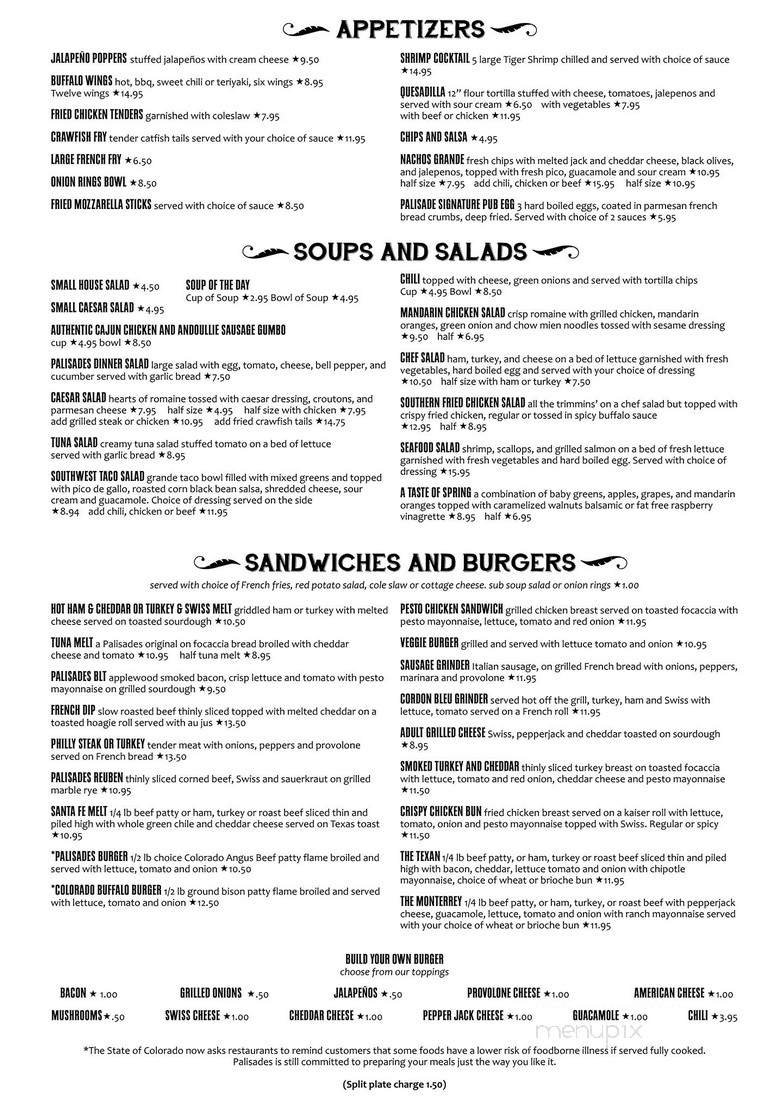 Menu page 1