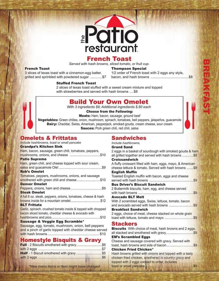Menu page 2