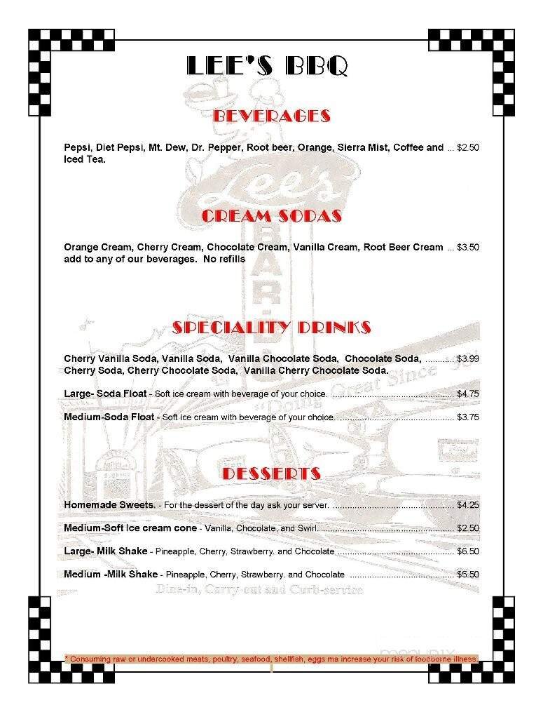 Menu page 1