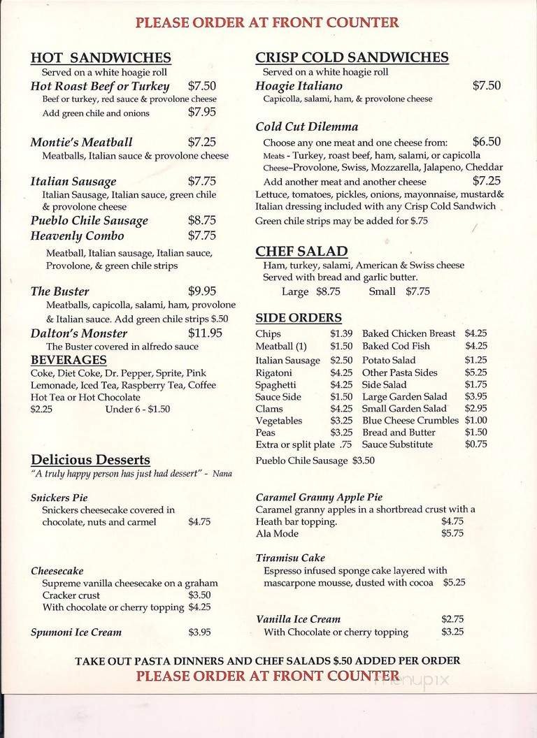 Menu page 3