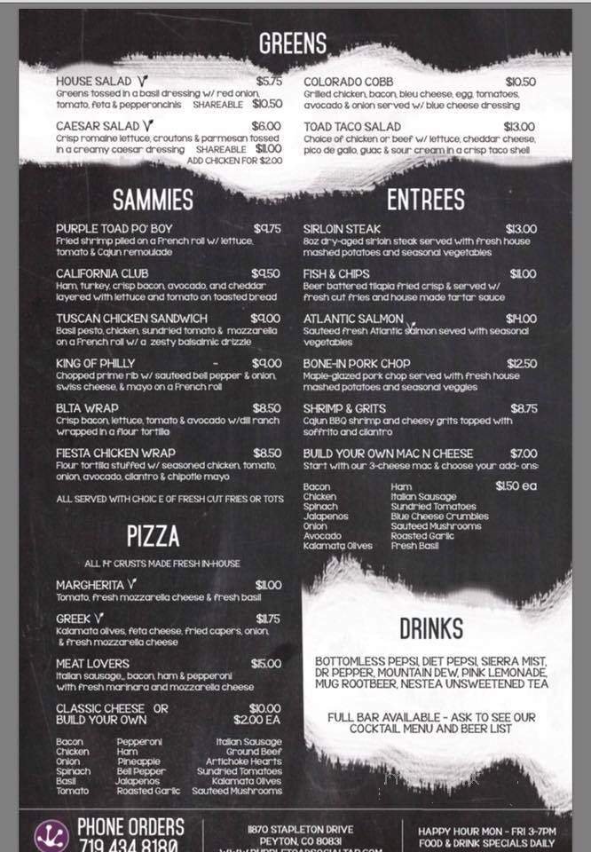 Menu page 2