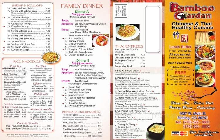 Menu page 5