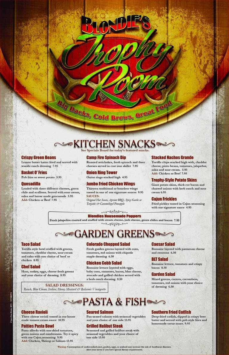 Menu page 1