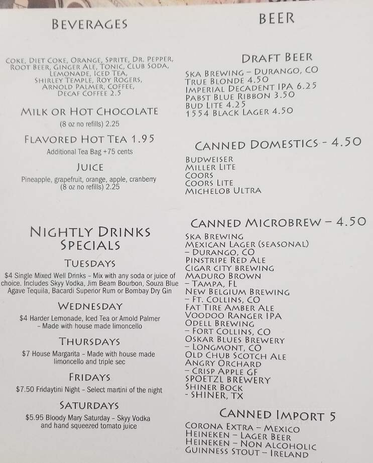 Menu page 7