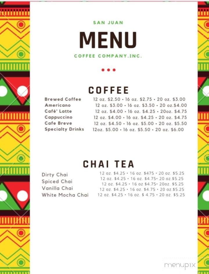 Menu page 2