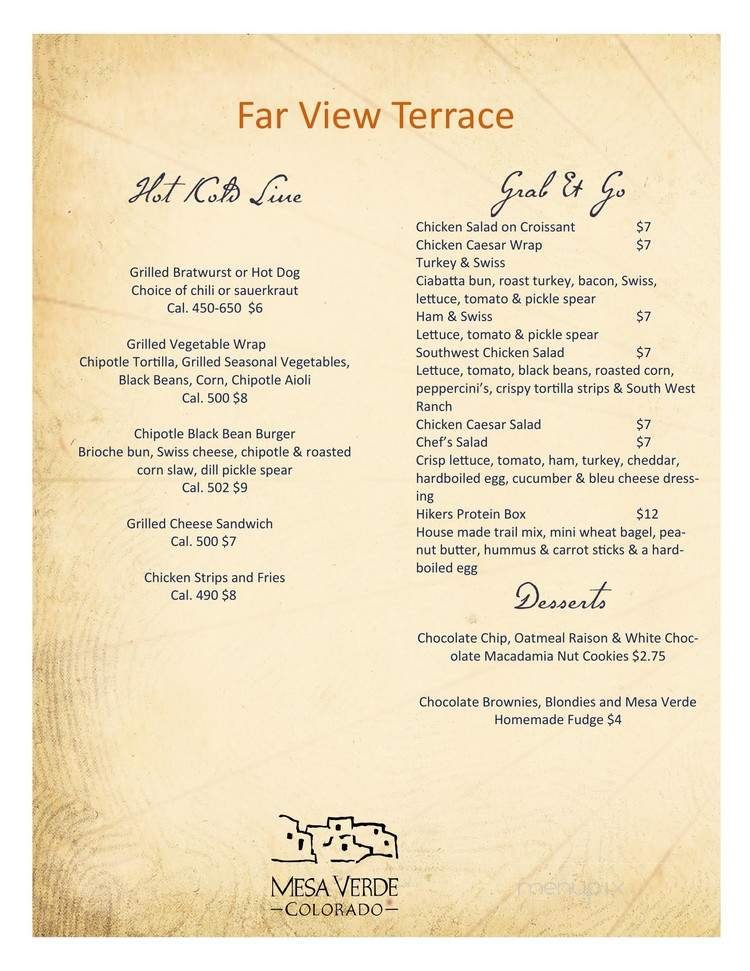 Menu page 2