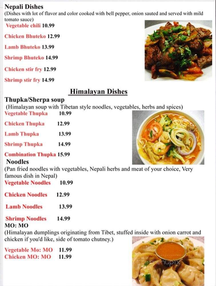 Menu page 2