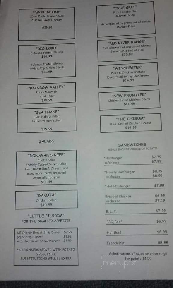 Menu page 2
