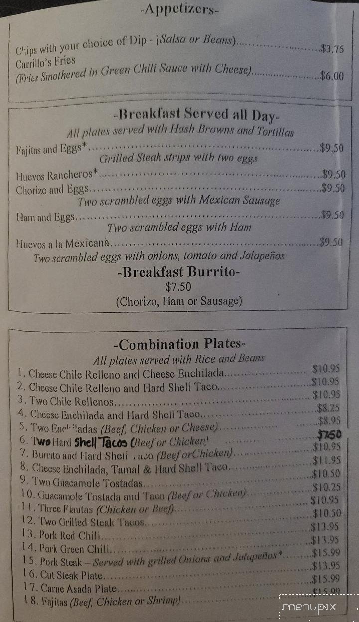 Menu page 2