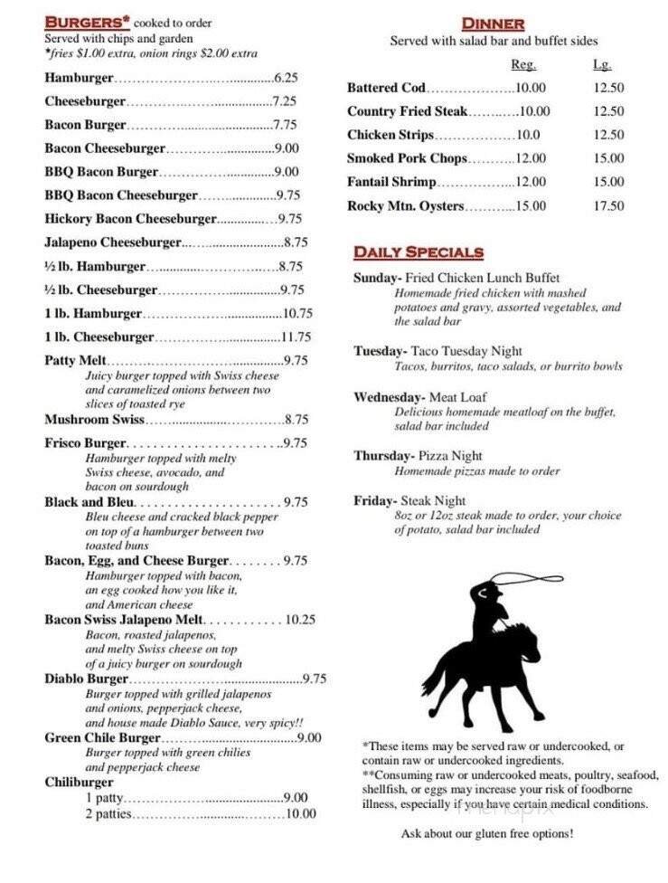 Menu page 1