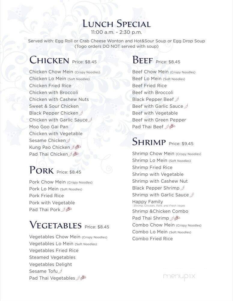 Menu page 7