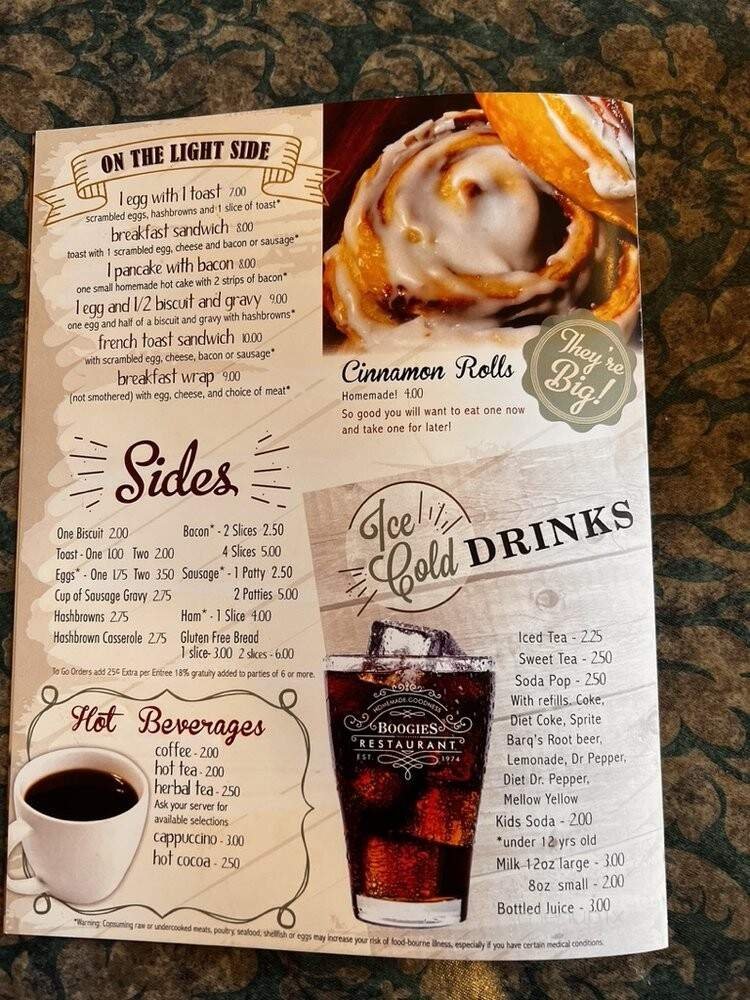Menu page 1