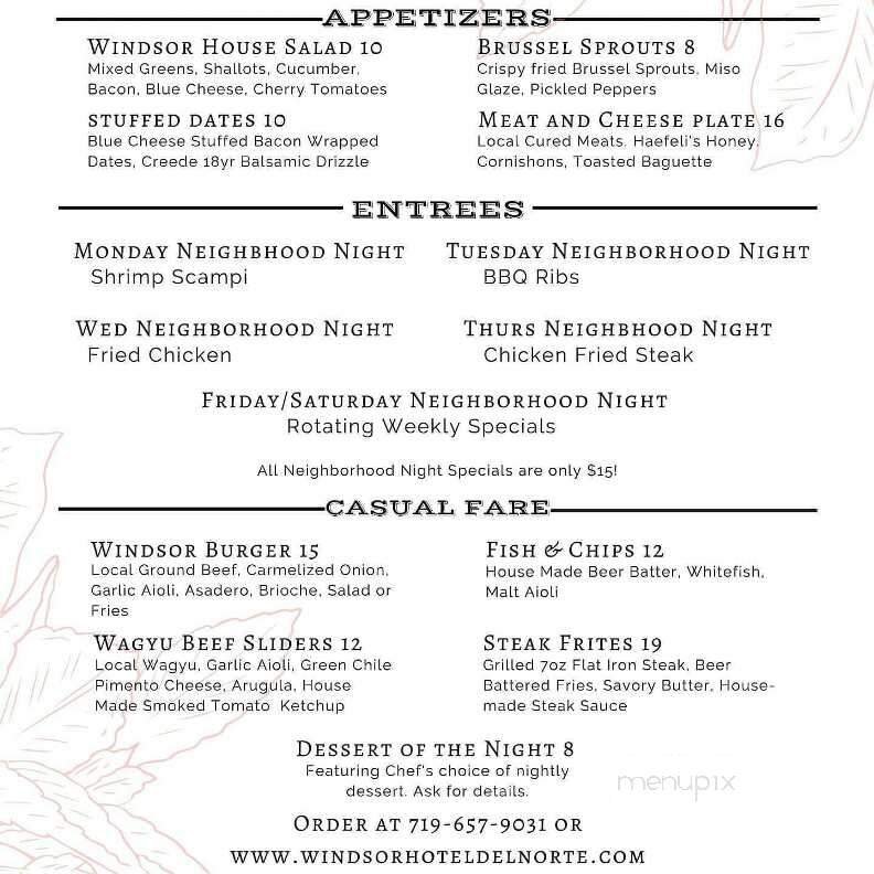 Menu page 5
