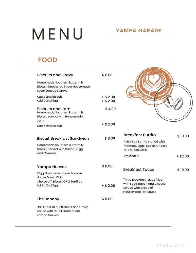 Menu page 1