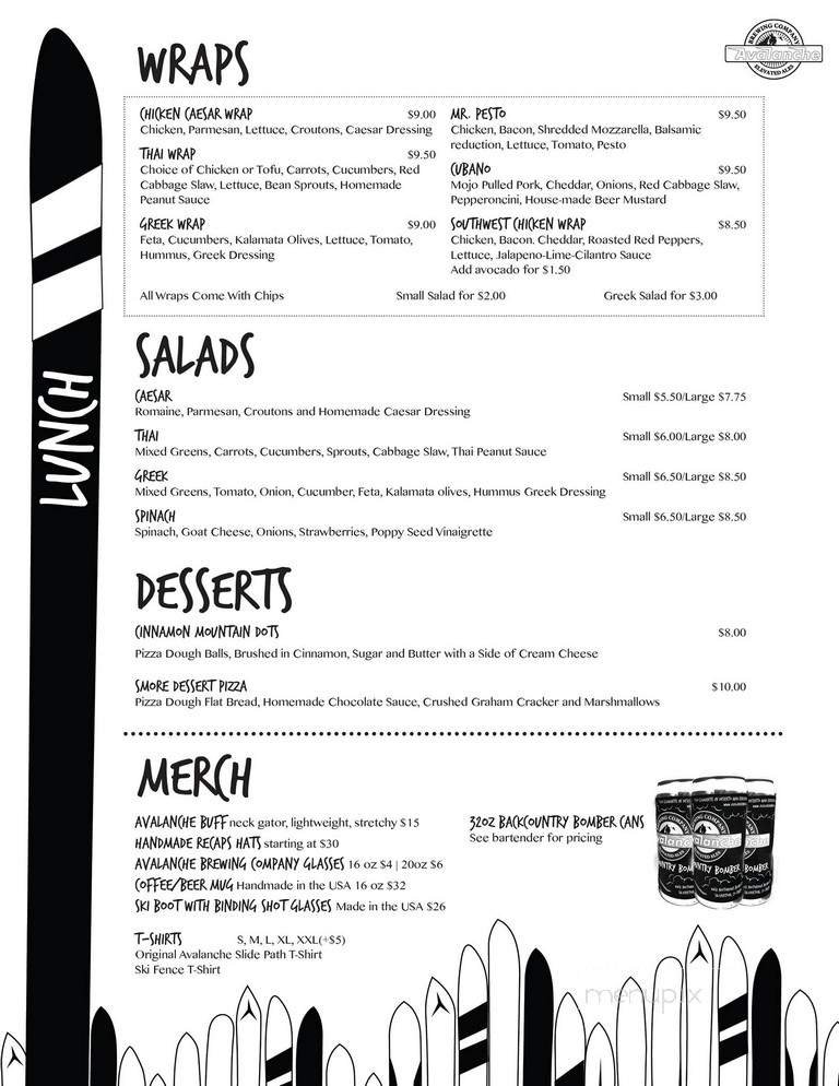 Menu page 1
