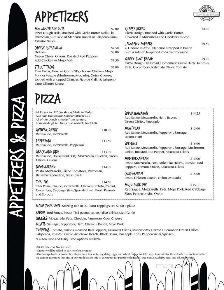 Menu page 2