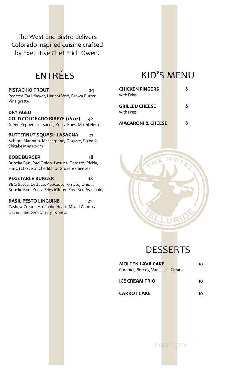 Menu page 2