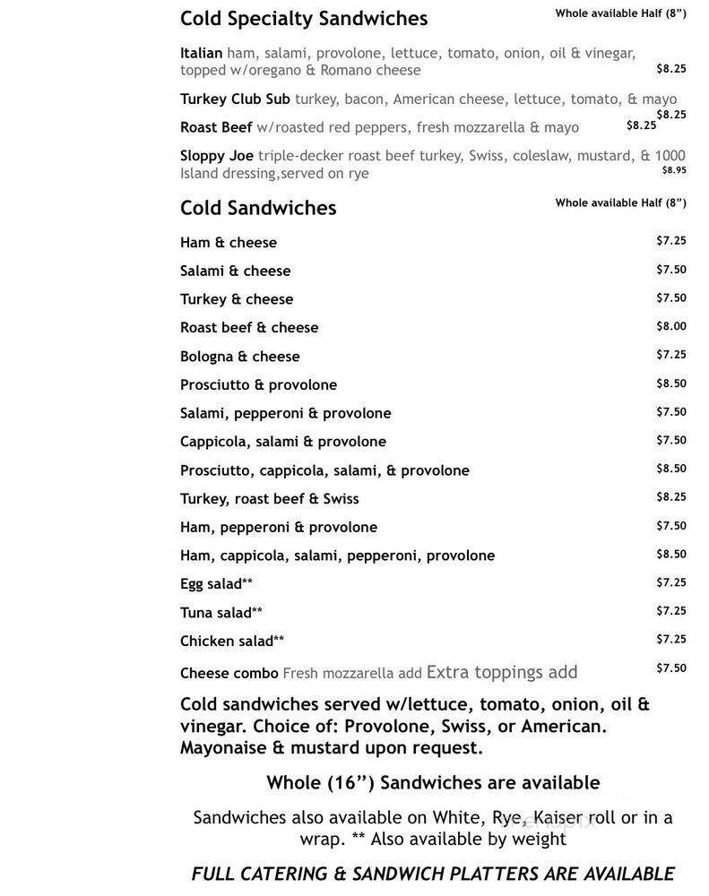 Menu page 1