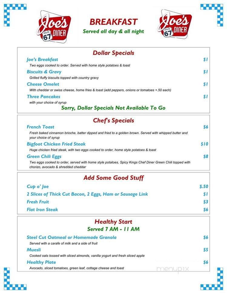 Menu page 1