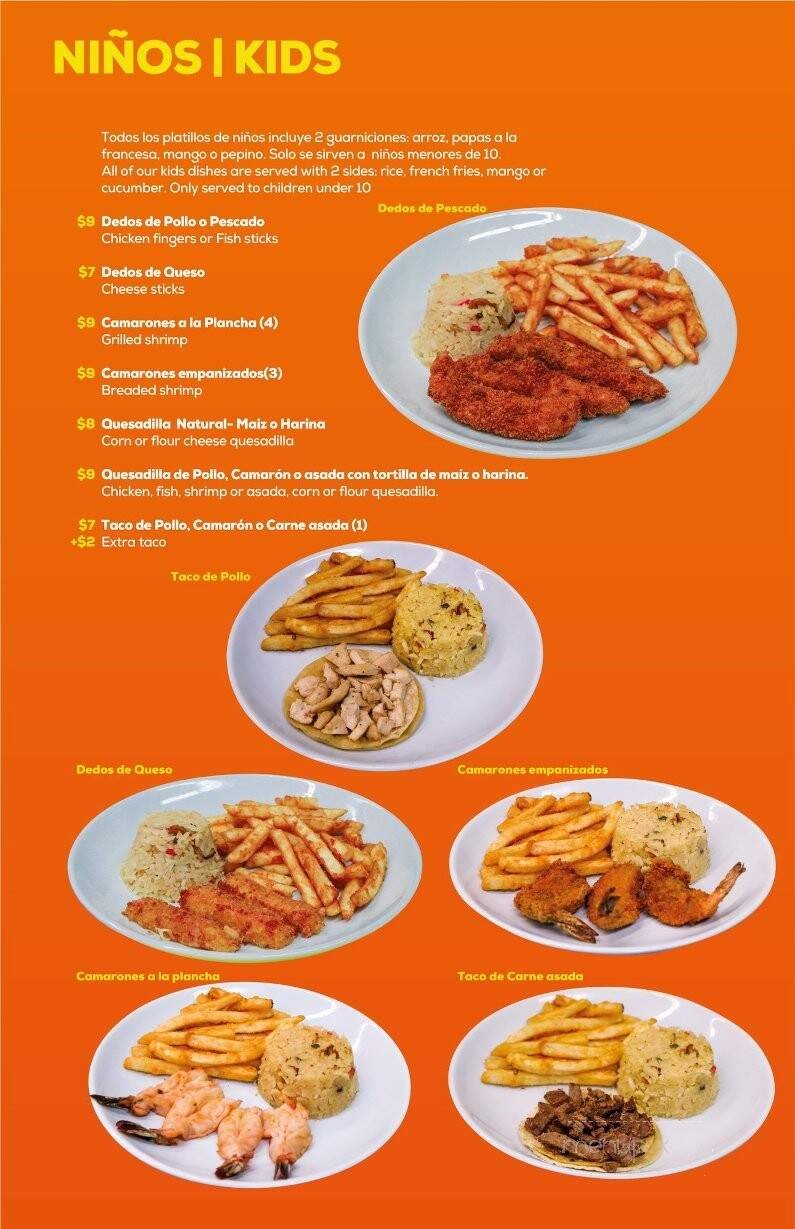Menu page 1