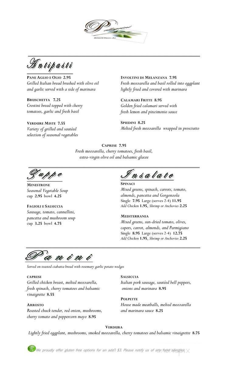 Menu page 1