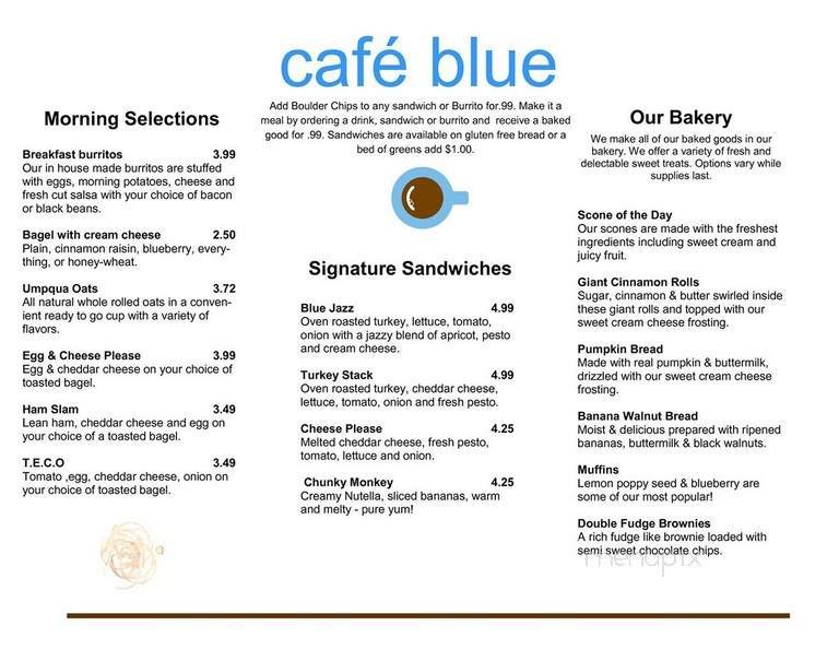 Menu page 1