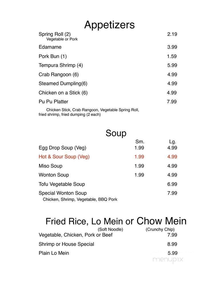 Menu page 2