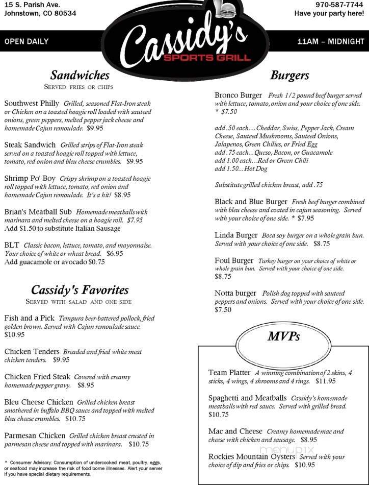 Menu page 2