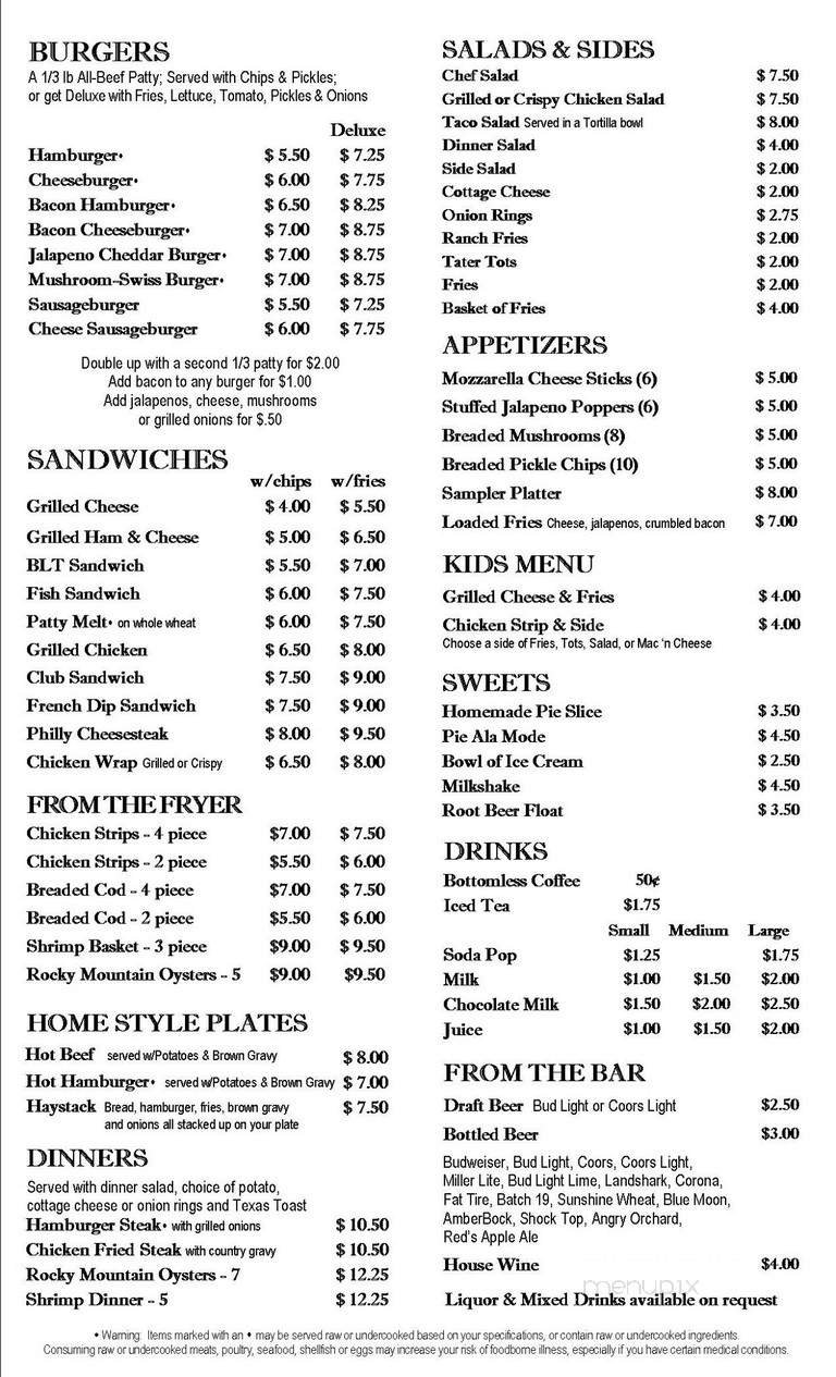 Menu page 2