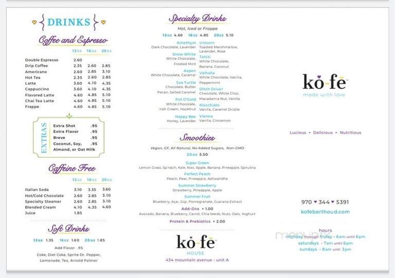 Menu page 2