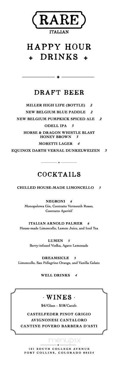 Menu page 1