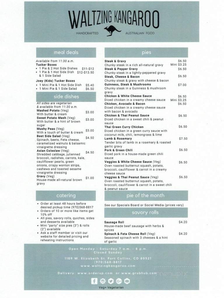 Menu page 1