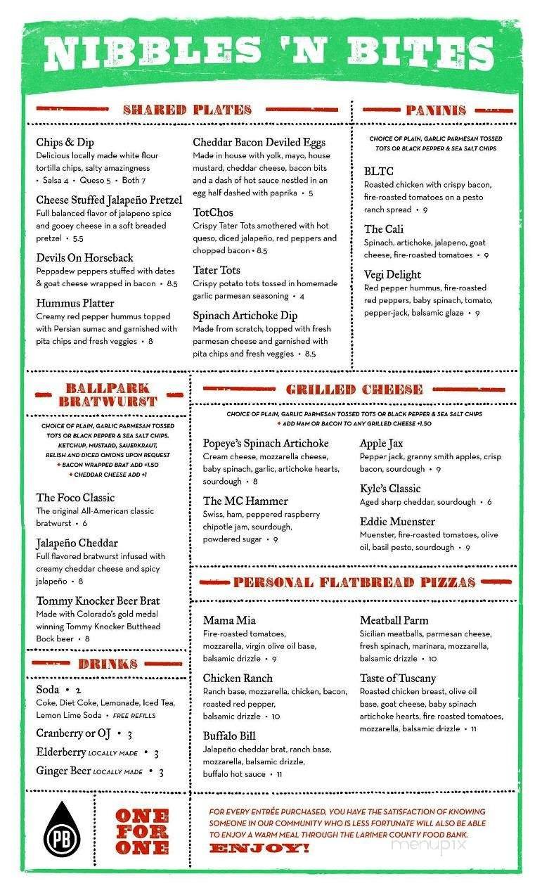 Menu page 1