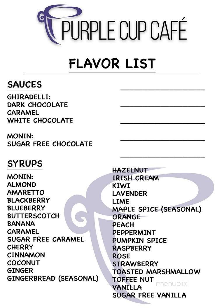 Menu page 1