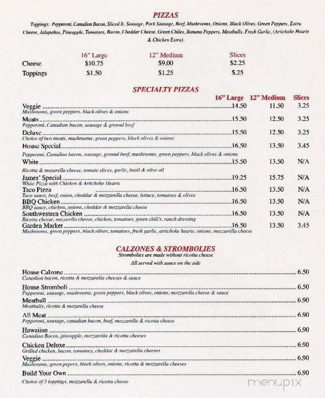 Menu page 1
