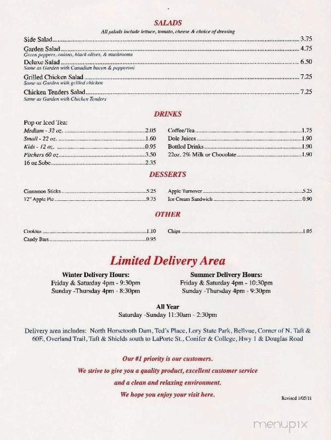 Menu page 2