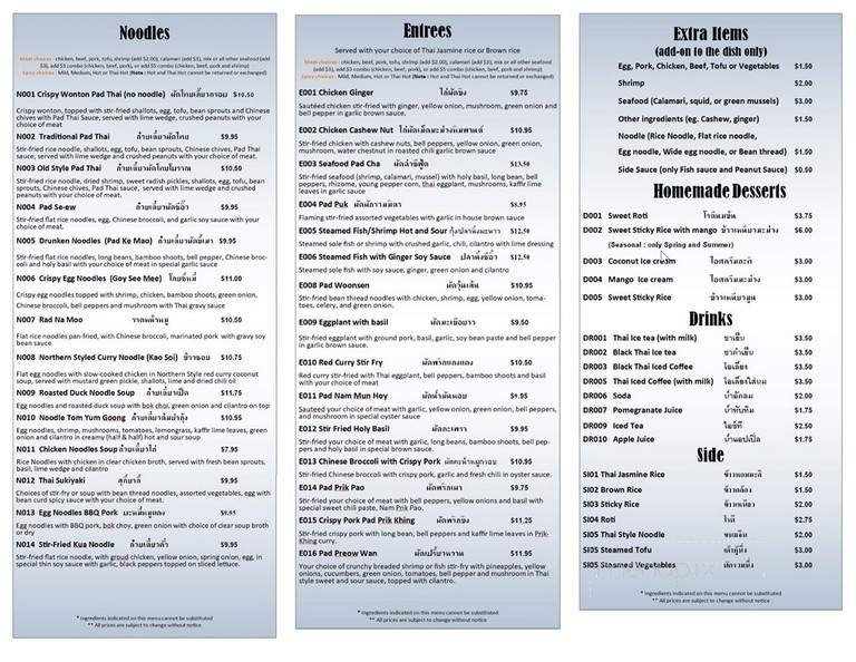 Menu page 2