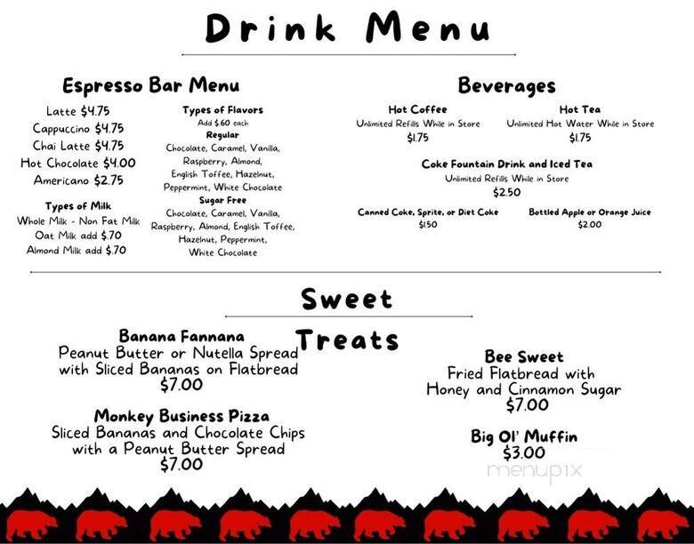Menu page 1